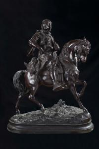 Alfred Barye (Paris, 1839 – 1882) Arabischer Jäger zu Pferd